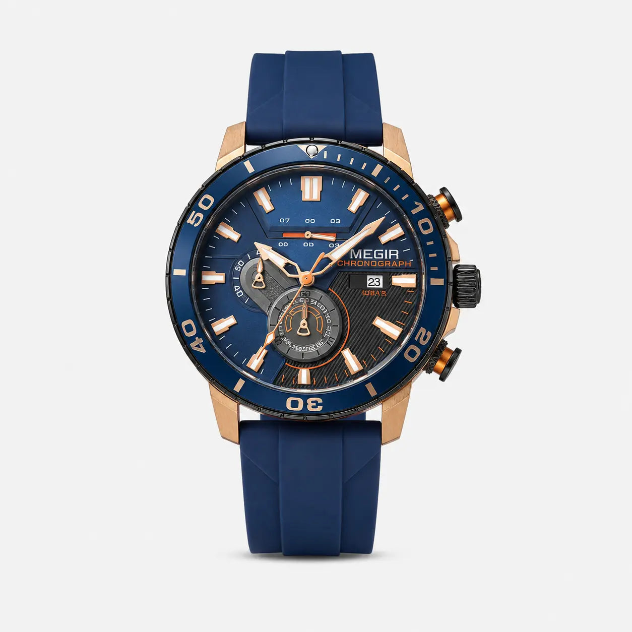 MEGIA SWISS Chronographe 46 mm – céramique