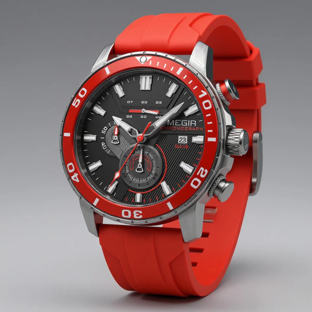 MEGIA SWISS Chronographe 46 mm – céramique