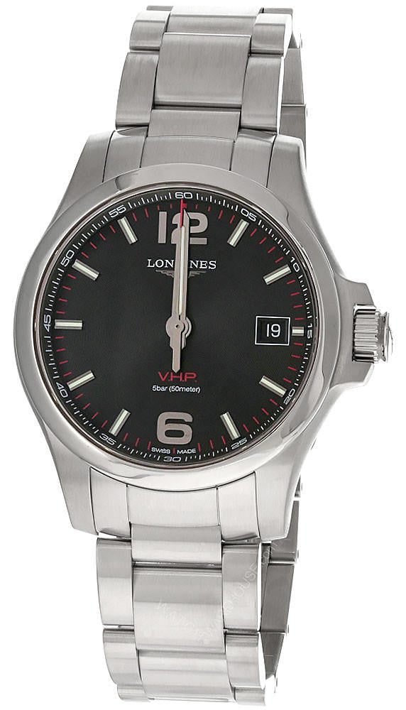 LONGINES Conquest V.H.P 41 mm – cadran noir – montre homme