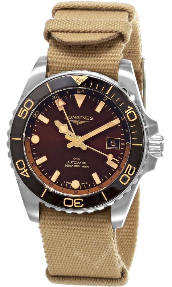 LONGINES GMT HydroConquest automatique 41 mm – cadran brun – montre homme