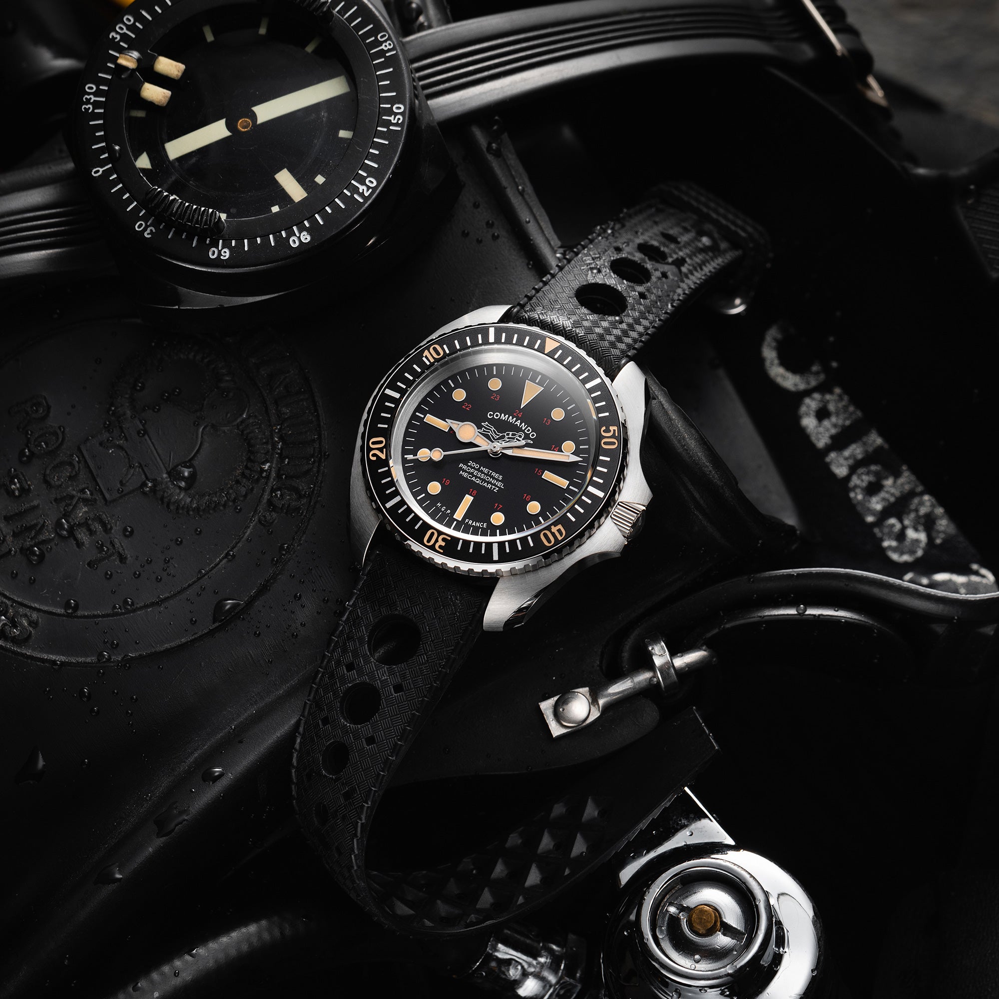 Commando Diver 200M – meca-quartz – style vintage