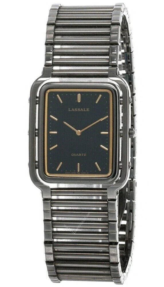 Seiko Lassale – cadran noir – montre homme