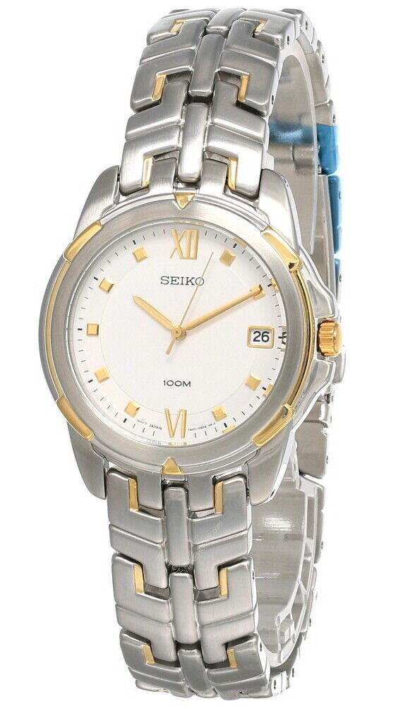 Seiko Vintage 37 mm – cadran blanc – montre homme
