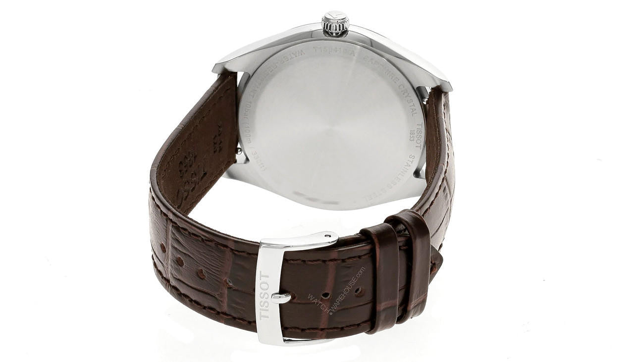 TISSOT PR 100 quartz 40 mm – cadran argenté – montre homme