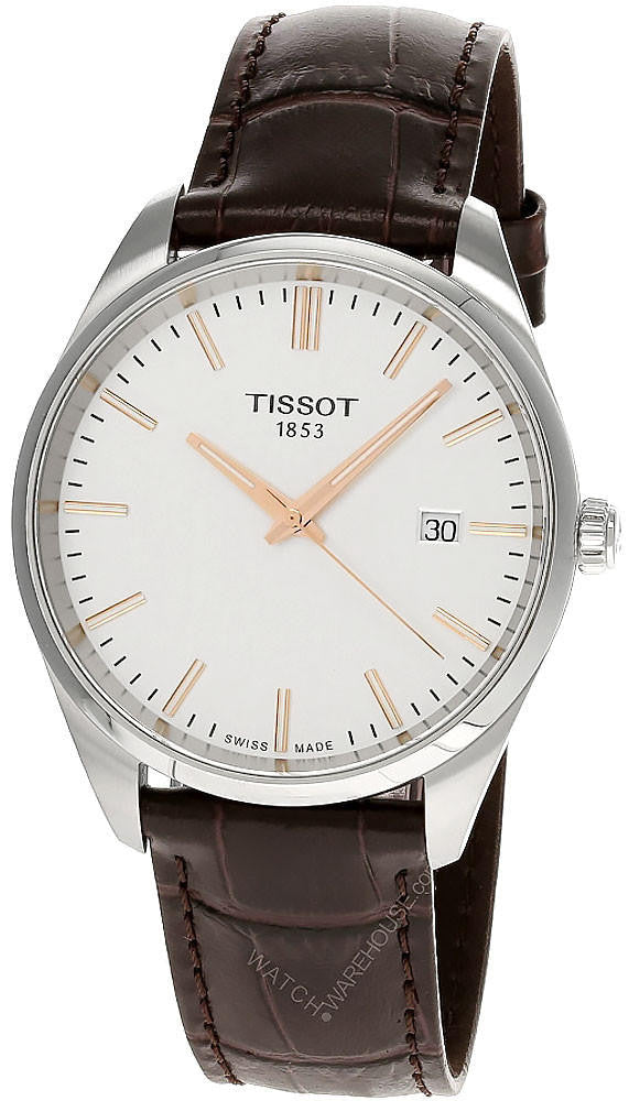 TISSOT PR 100 quartz 40 mm – cadran argenté – montre homme