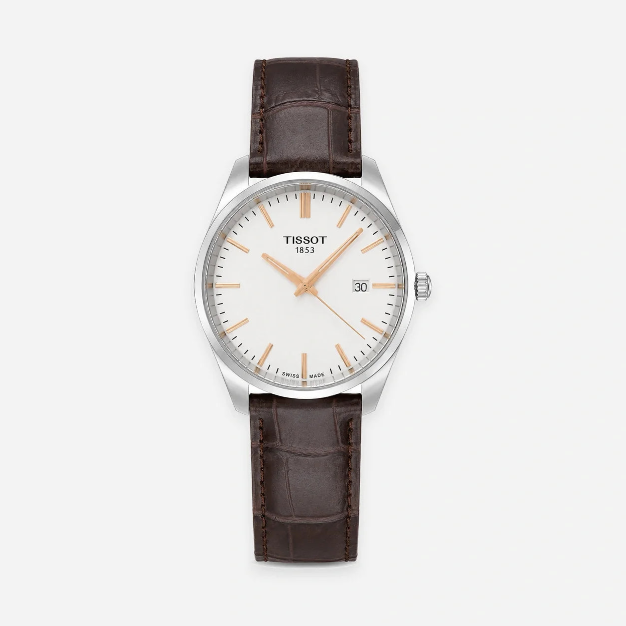 TISSOT PR 100 quartz 40 mm – cadran argenté – montre homme