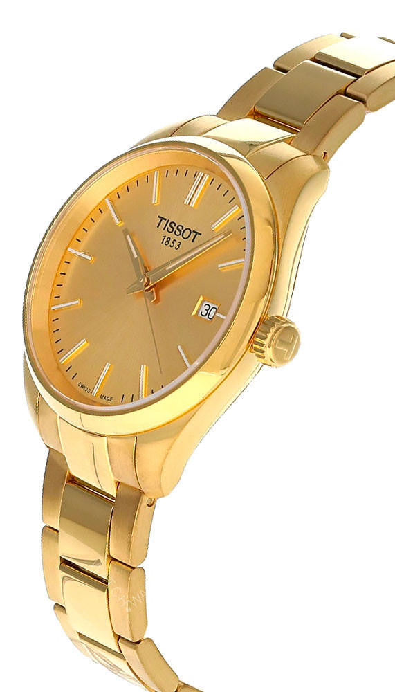 TISSOT PR 100 quartz 34 mm – cadran champagne – montre femme