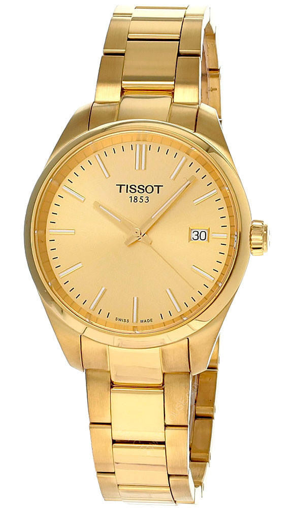 TISSOT PR 100 quartz 34 mm – cadran champagne – montre femme