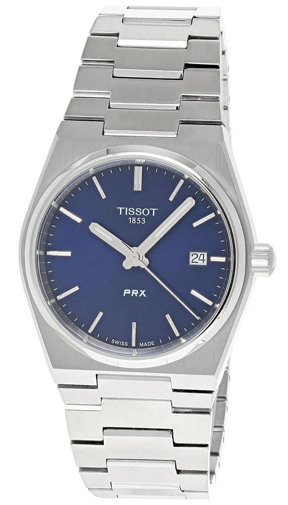 TISSOT PRX quartz 35 mm – cadran bleu – montre unisexe