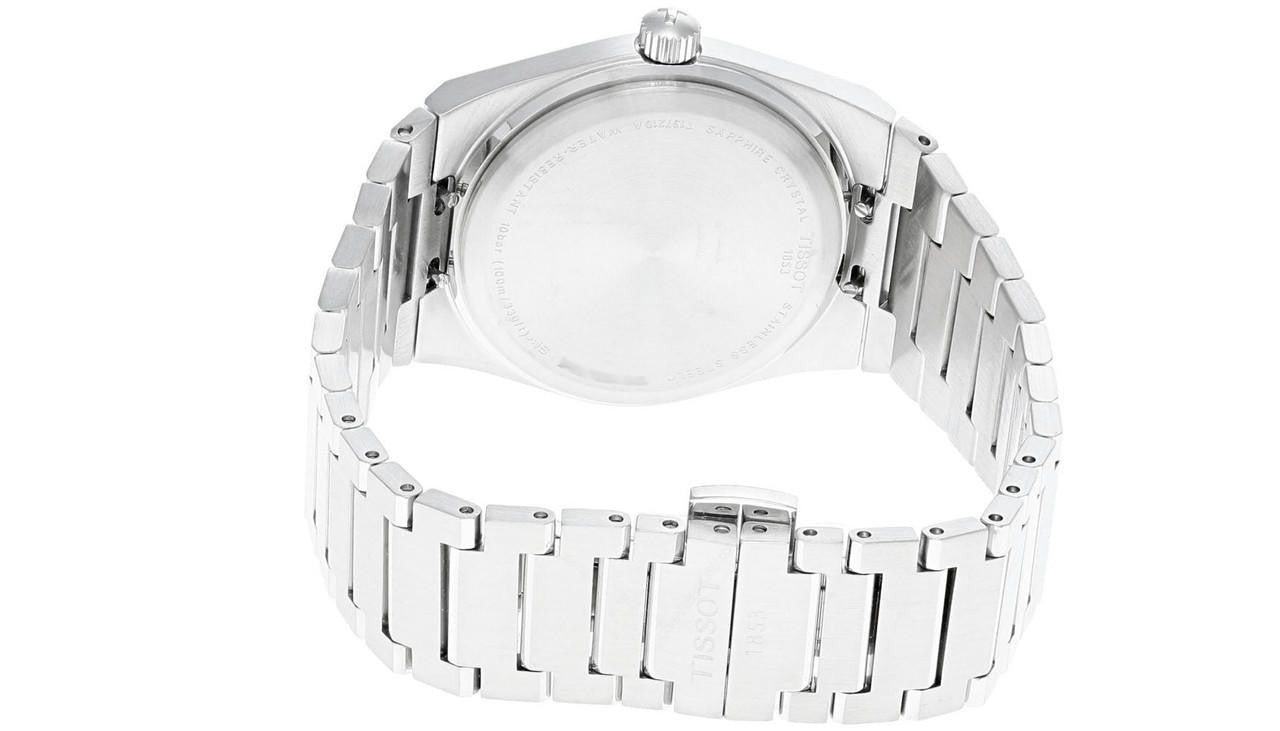 TISSOT PRX quartz 35 mm – cadran argenté – montre femme