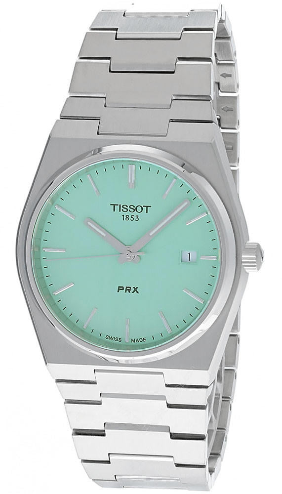 TISSOT PRX 40 mm – cadran vert clair – montre homme