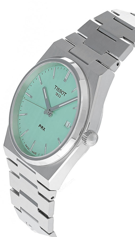 TISSOT PRX 40 mm – cadran vert clair – montre homme