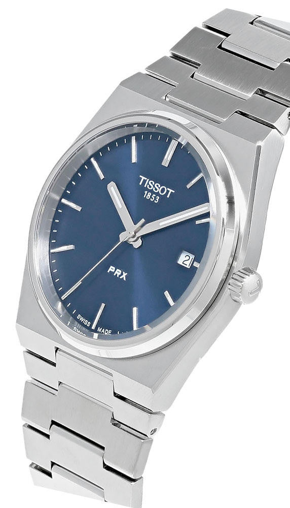 TISSOT PRX 40 mm – cadran bleu – montre homme