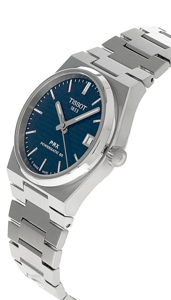 TISSOT PRX Powermatic 80 35 mm – cadran bleu – montre unisexe