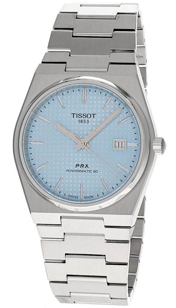 TISSOT PRX Powermatic 80 40 mm – cadran bleu glacier – montre homme