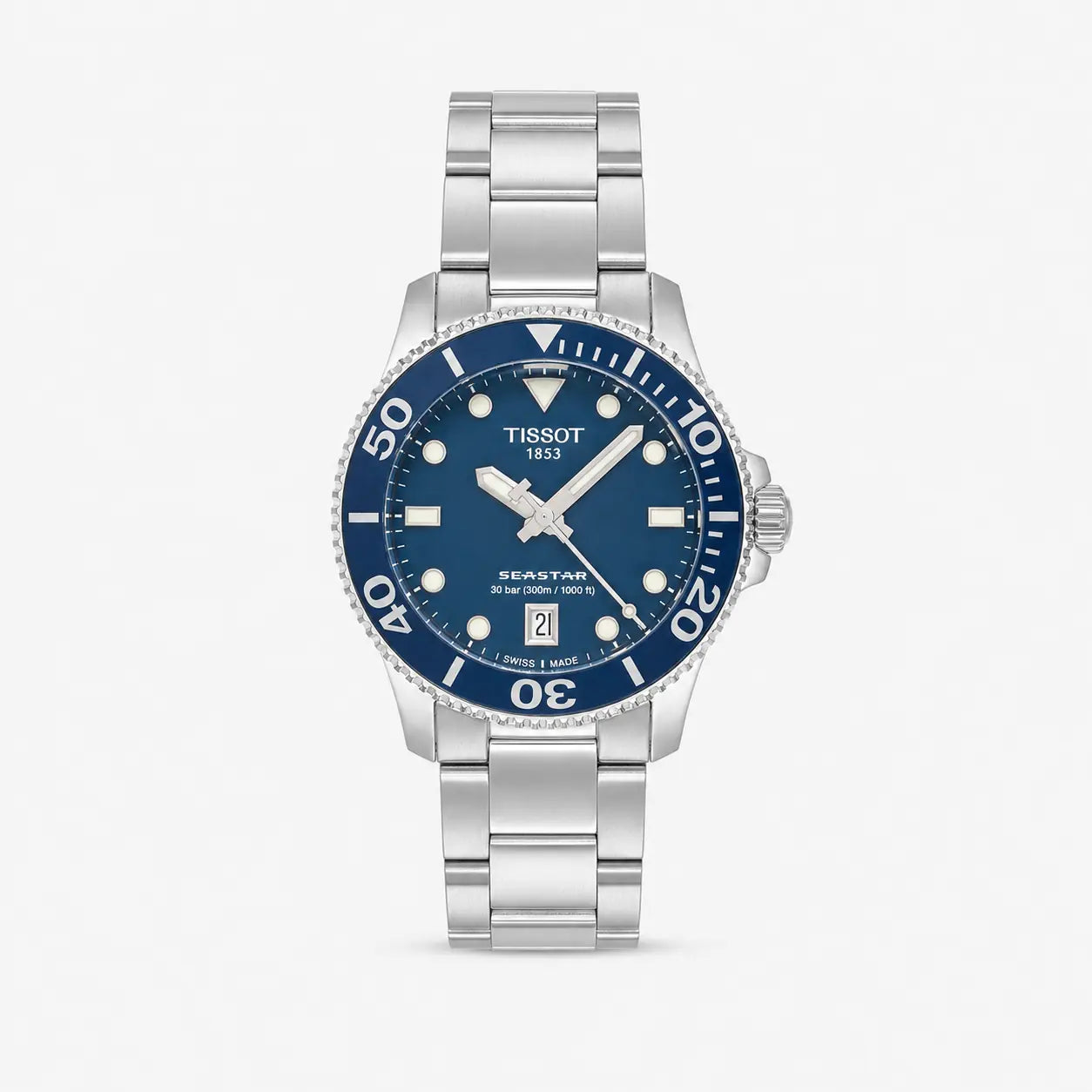 TISSOT SeaStar 1000 36 mm – cadran bleu – montre unisexe