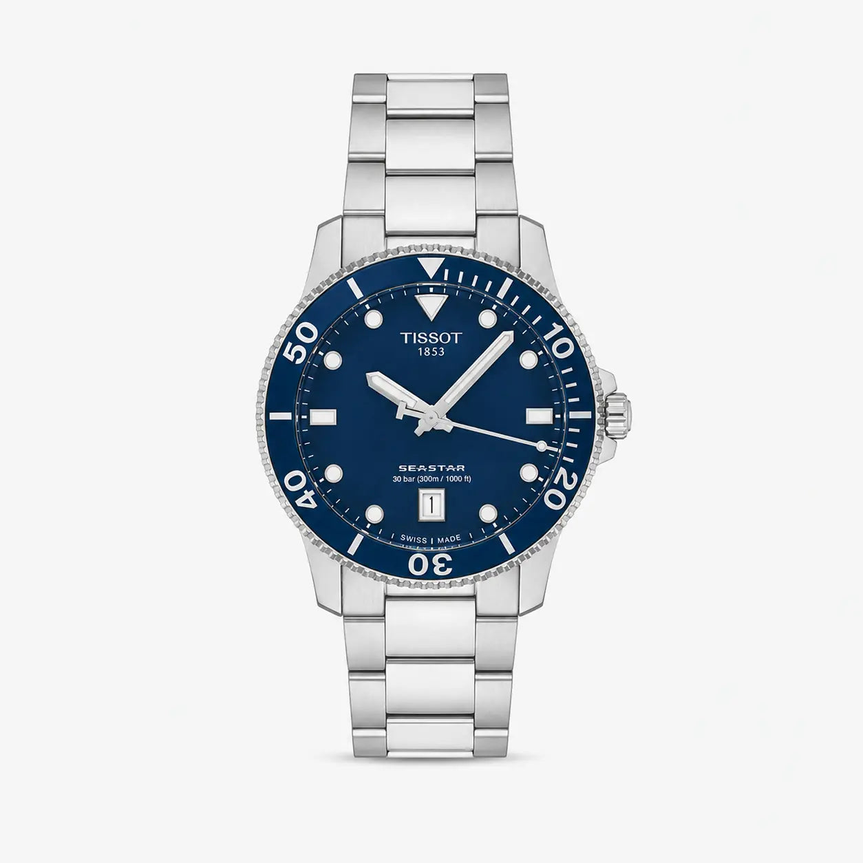 TISSOT Seastar 1000 quartz 40 mm – cadran bleu – montre homme